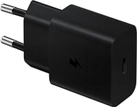 Samsung Wall Charger[C-15W] with cable, Black, USB