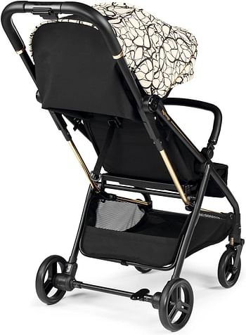 Peg Perego SELFIE GRAPHIC Lightweight Stroller BLACK/GOLD/WHITE