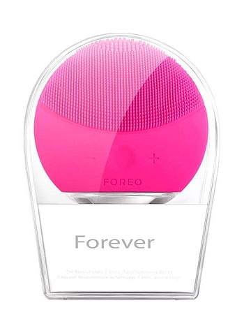 Lina Mini Silicone Facial Cleansing Device Magenta