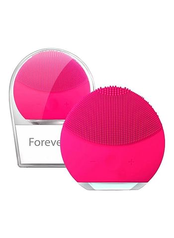 Lina Mini Silicone Facial Cleansing Device Magenta