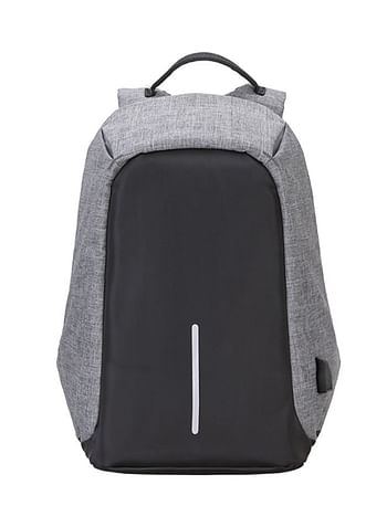 Anti Theft Back Pack With USB Charging Port Grey