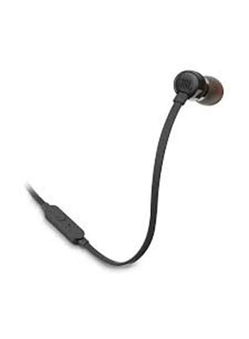 JBL Tune 110 Wired In-Ear Headphones - Deep Pure Bass - 1-Button Remote - Tangle Free Cable - Ultra Comfort Fit Black