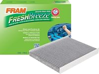 FRAM Fresh Breeze Cabin Air Filter Replacement for Car Passenger Compartment w/Arm and Hammer Baking Soda, Easy Install, CF11668 for Select Chrysler Vehicles, white