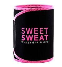 Sweet Sweat Waist Trimmer for Women and Men Black /Pink Medium 41X8inch