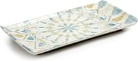 EDESSA Montessa Rectangular Serving Plate 12.5x24cm - Stylish Porcelain Ceramic Plate for Elegant Presentations