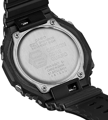 Casio Men Watch G-Shock Digital Analog Black Dial Resin Band GA-2100RGB-1ADR