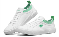 Skechers women's V'Lites 2 Low-Top Sneakers White/Green 155120-WHITE 43 EU