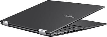 Asus Vivobook Flip TP470EA-EC477W, 14" FHD TOUCH, Intel I3-11154G 4GB RAM, 256 SSD, Ar-En Keyboard With Number Pad, Stylus Pen WIN11, Black