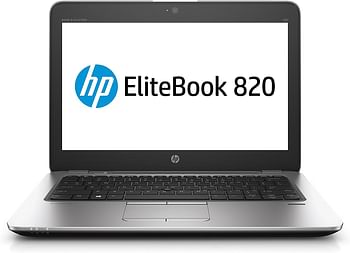 HP نوت بوك اليت بوك 820 G4 12.5 انش بنظام ويندوز، انتل كور I5 2.5 جيجاهرتز، ذاكرة رام 8 جيجا، وسيط تخزين ذو حالة ثابتة 256 جيجا، فضي