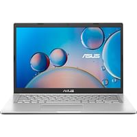 Asus X415 Laptop With 14-Inch HD Display, 10th Gen Core i3-10110U Processor/4GB RAM/256GB SSD/Windows 10 Arabic Transparent Silver
