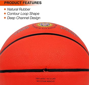 Cosco Hi-Grip Basket Balls, Size 7 (Orange)