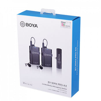 BOYA 2.4 GHz BY-WM4 Pro-K4 Duo Lavalier Microphone Wireless (iOS)