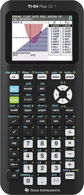 Texas Instruments TI-84 Plus CE-T Python Edition Graphing Calculator - Black