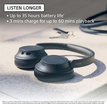 Sony WH-CH720N Noise Cancelling Wireless Headphones : Bluetooth Over The Ear Headset With Mic For Phone-Call-Black Large