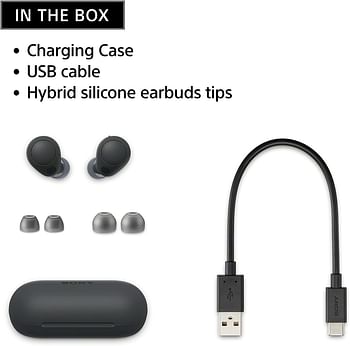 Sony WF-C700N Truly Wireless Noise Canceling in-Ear Bluetooth Earbud Headphones with Mic and IPX4 Water Resistance one size - Black