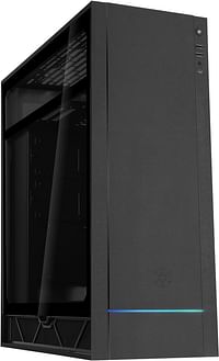 SilverStone Technology ALTA F1, black, Stack effect design ATX tower with aluminum shell and tempered glass, SST-ALF1B-G