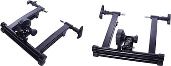 BalanceFrom Bike Trainer Stand Steel Bicycle Exercise Magnetic Stand with Front Wheel Riser Block