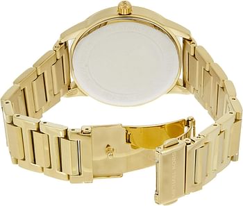 Michael Kors Womens Hartman Goldtone 3 Hand Watch