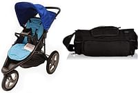 عربة اطفال جوغر من بيبي تريند (0-25 كغم) - شنطة حمل لعربة الاطفال اثناء التنقل بلون ازرق