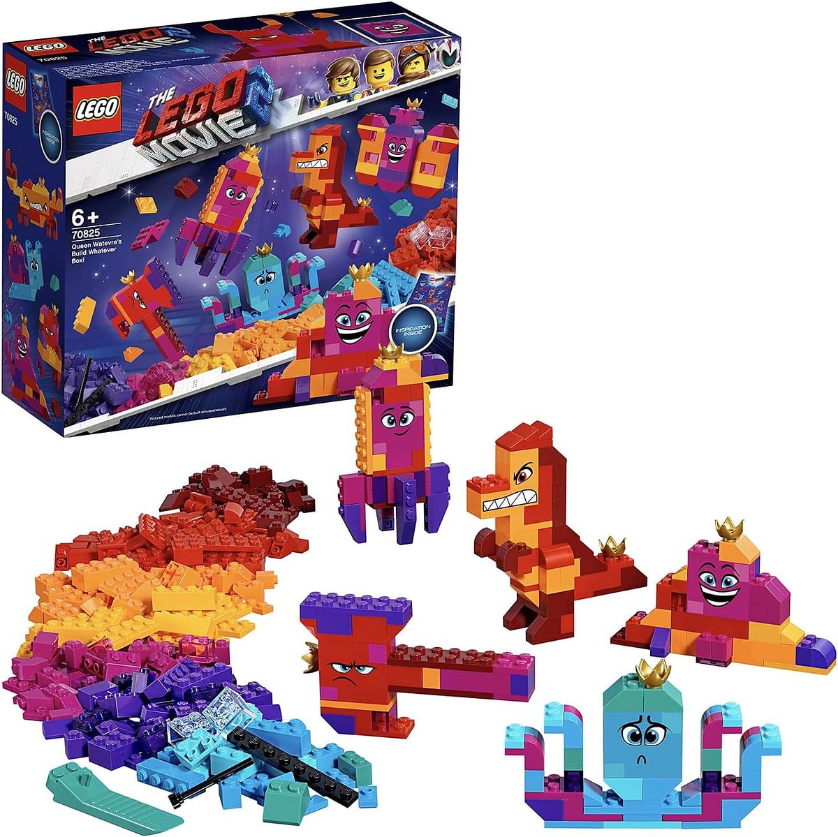 LEGO The Movie 2 Queen Watevra's Build Whatever Box, Multi-Colour, 70825