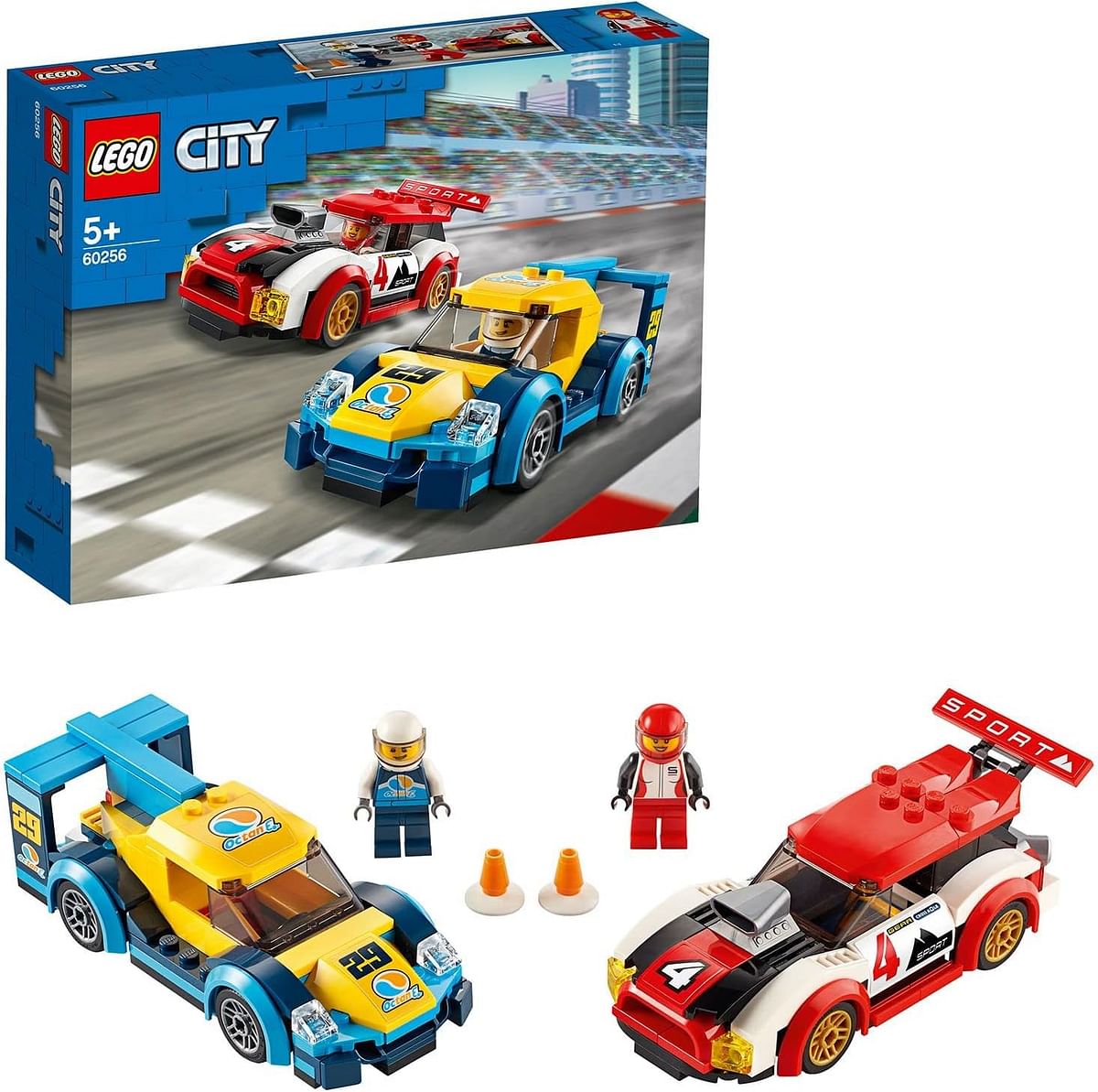 LEGO City Racing Cars 60256 Toy Building Set (190 Pieces)