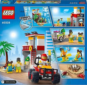 LEGO City Beach Lifeguard Station 60328 Building Kit (211 Pieces)