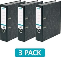 Elba A4 Lever Arch Files 3 Folders -Black