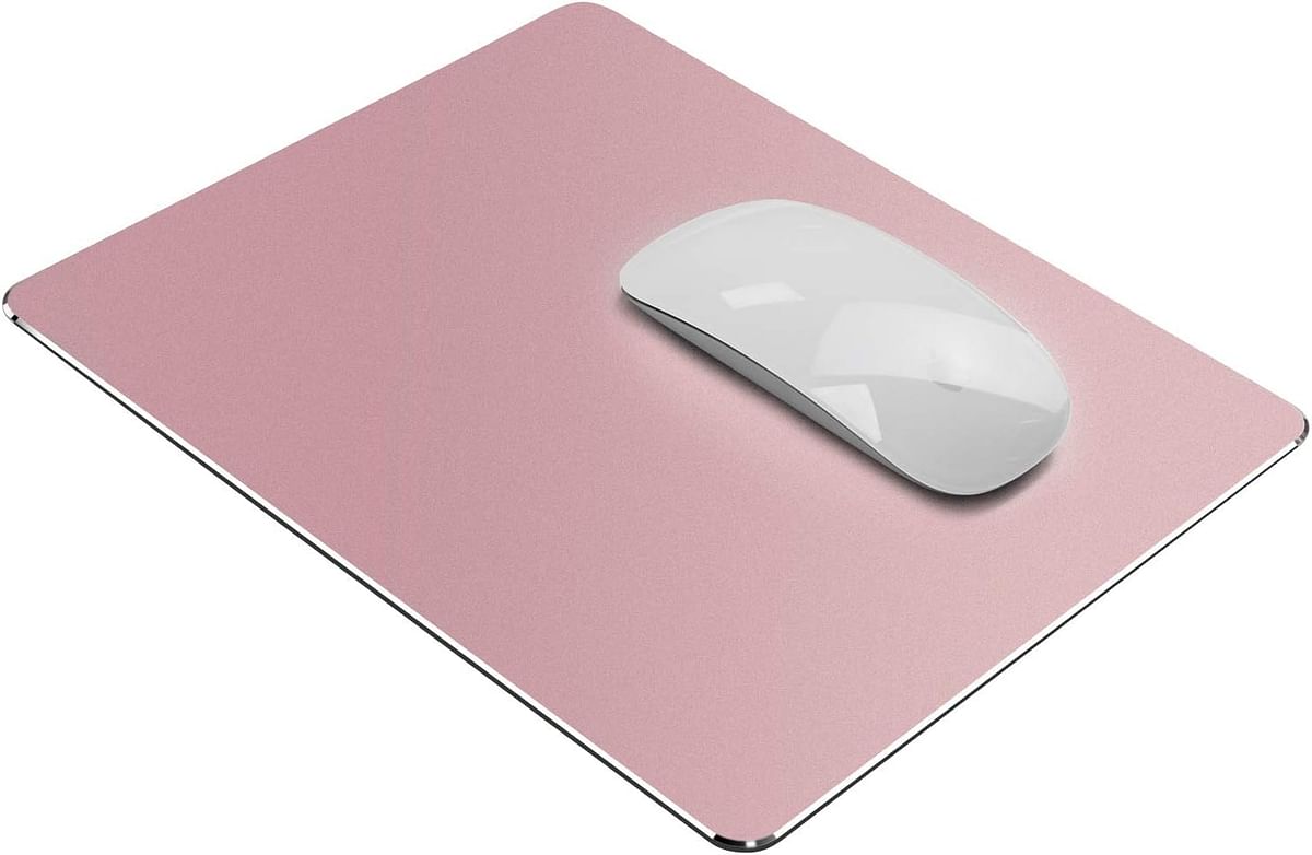 VAYDEER Mouse Pad for Magic Mouse,Aluminum Metal Mouse Pad Premium Ultra Thin Smooth Hard Mouse Mat Anti-Slip Double Side Mouse Mat Waterproof Fast & Accurate Control for Gaming and Office