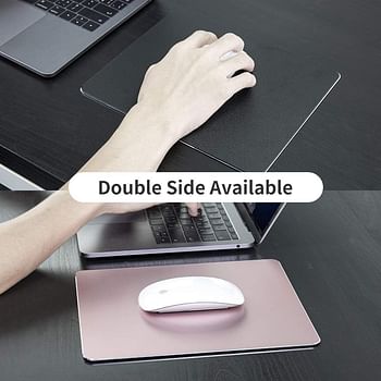 VAYDEER Mouse Pad for Magic Mouse,Aluminum Metal Mouse Pad Premium Ultra Thin Smooth Hard Mouse Mat Anti-Slip Double Side Mouse Mat Waterproof Fast & Accurate Control for Gaming and Office