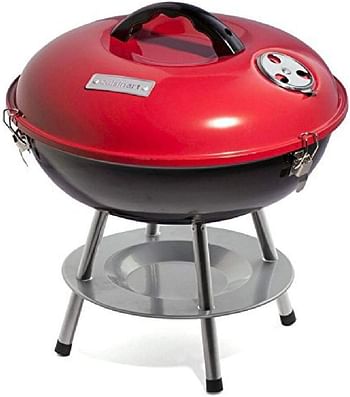 Cuisinart Portable Charcoal Grill 14-Inch CCG190RB - Red