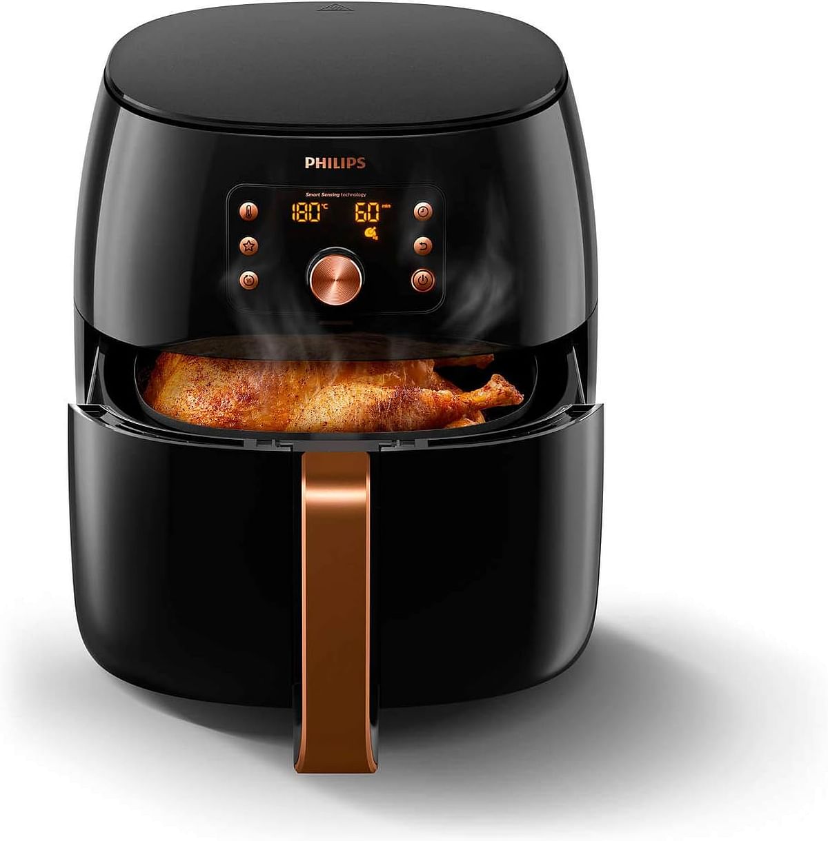 Philips Premium Collection Air Fryer with Smart Sensing Technology for Healthy Cooking Baking and Grilling XXL Plastic 2225 W 7.4L HD9860/91 - Multicolor