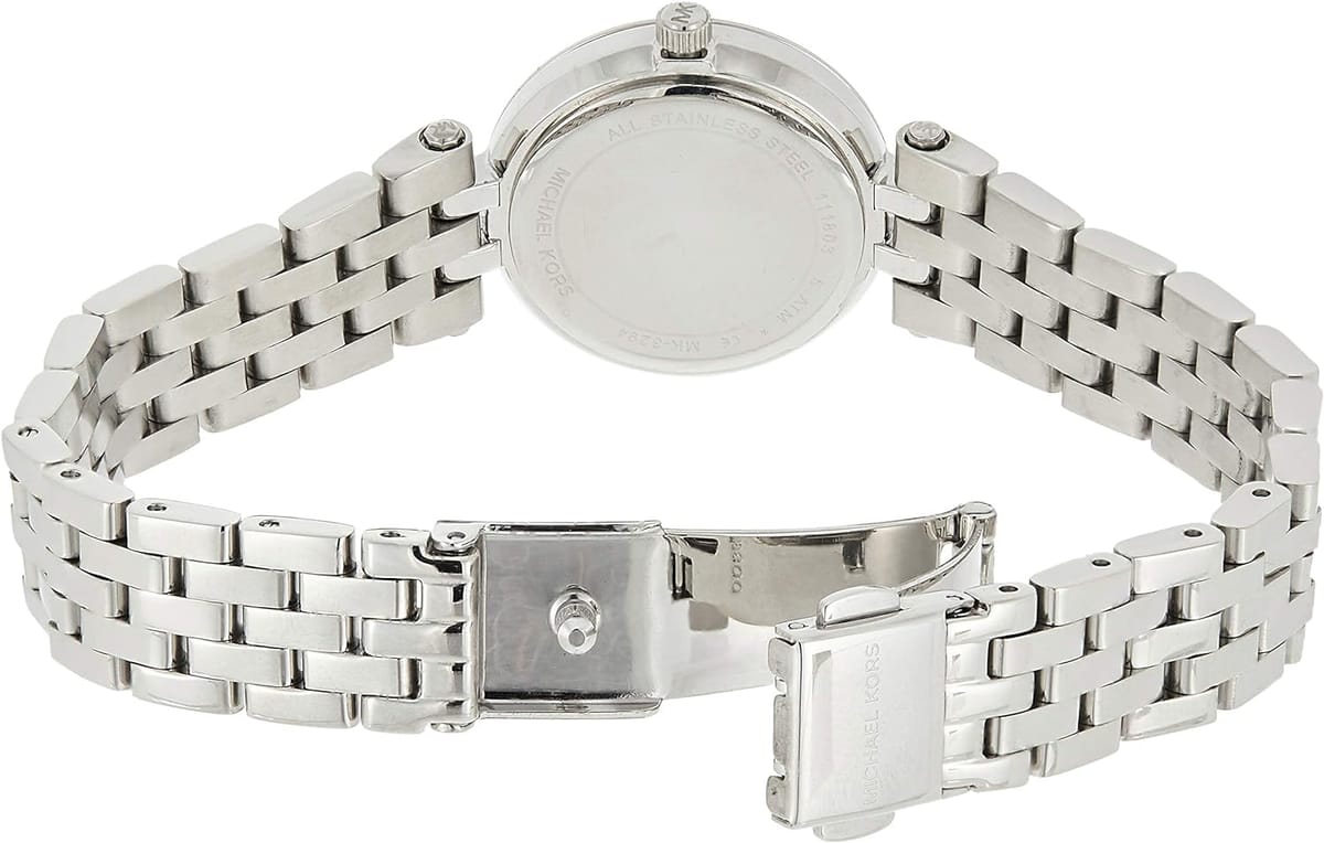 Michael Kors Women's Petite Darci ThreeHand, Stainless Steel Watch, MK3294