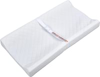 Summer Infant Contoured Changing Pad, 16” X 32”, White Comfortable & Secure Baby With Security Strap And Two High Curved Sides, Easy To Clean