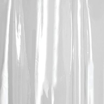 Vinyl Plastic Long Shower Curtain Liner. Plastic Shower Curtain For Use Alone Or With Fabric Curtain, 108 X 72 Inches, Clear / Extra Wide