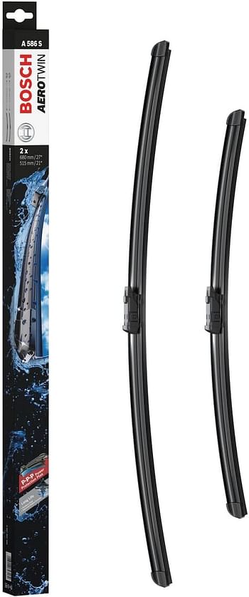 Bosch Aerotwin 3397007586 Original Equipment Replacement Wiper Blade - 27/20 (Set of 2) Pack of 2/Excel +/3397007586