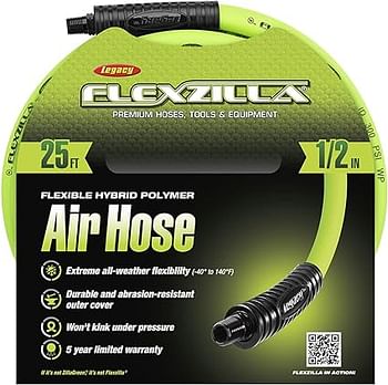 Flexzilla HFZ1225YW3 Hoses and Valves, 1/2" (inches) x 25' (feet) with 3/8" Ends