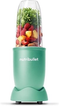 NutriBullet 900 Watts 9 Piece Set Multi-Function High-Speed Blender Mixer System with Nutrient Extractor Smoothie Maker NB-201 - Mint Green