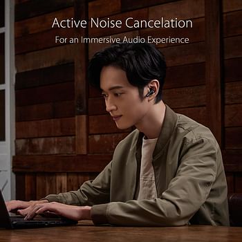 Asus Rog Cetra True Wireless gaming headphones with low-latency wireless connection, ANC, up to 27-hour battery with wireless-charging case, IPX4 water resistance