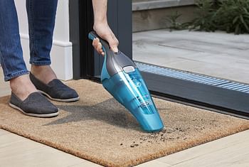 Black+Decker Cordless Dustbuster Handheld Wet & Dry Vacuum Cleaner 7.2 V 1.5 Ah Li-Ion Battery With Charger Base 385 Ml 14 Air Watts Suction Power Wdc215Wa-B5 - Blue