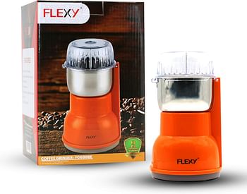 FLEXY® Germany 200W Stainless Steel Bowl Multi-Purpose Coffee Grinder Spices Grinder Orange