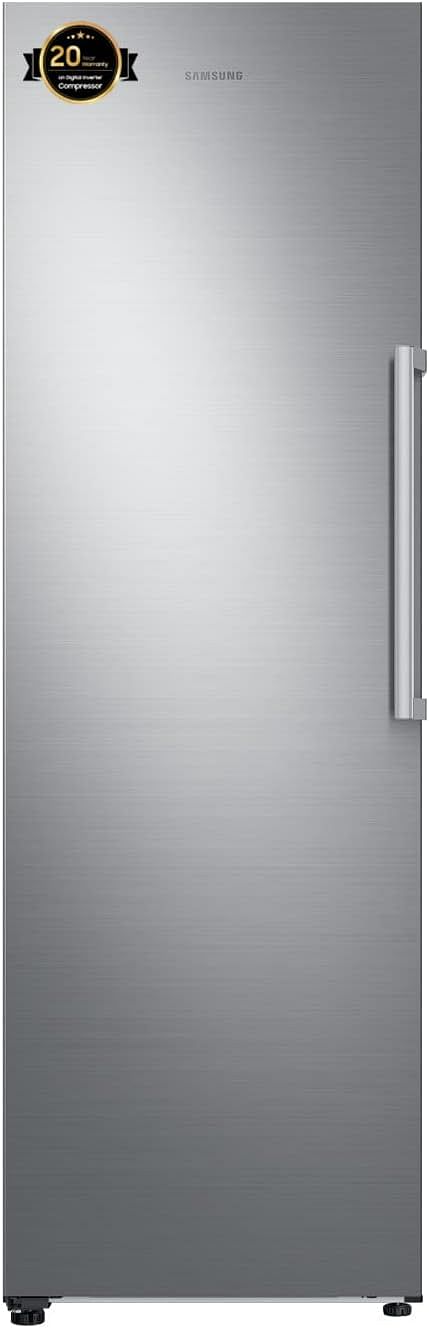 Samsung Freestanding Upright Freezer, Convertible to Refrigerator, No Frost, 315L Capacity, Smart Integration, Lamb Freeze Mode, Silver,  RZ32M72407F