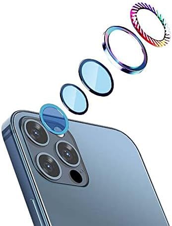 Green Lion Anti-Glare Transparent Camera Lens Compatible with iPhone 12 Pro Max (6.7") - Rainbow