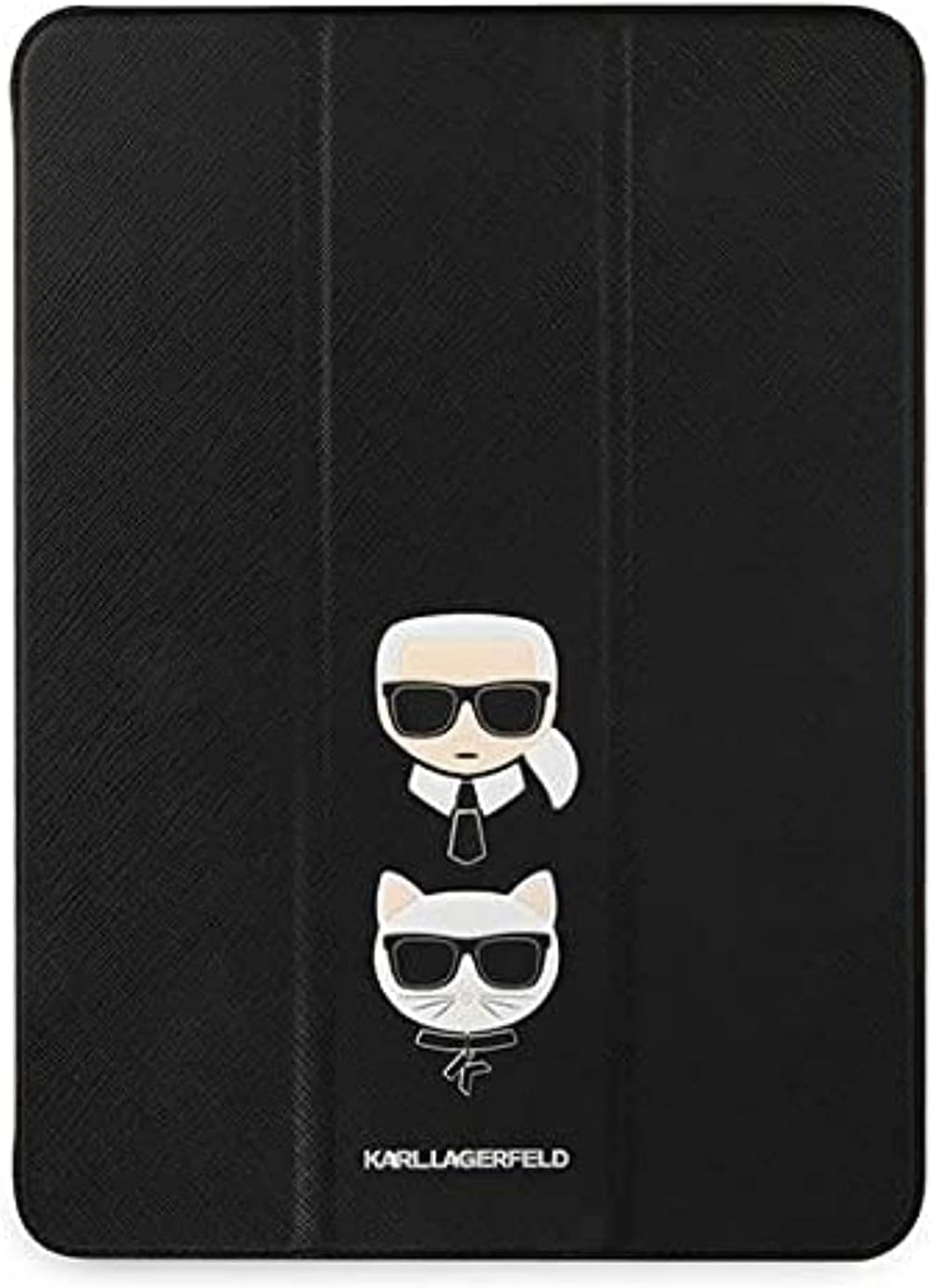 Karl Lagerfeld Pu Saffiano Choupette Head Folio Case For Ipad 11" - Black
