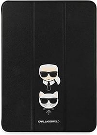 Karl Lagerfeld Pu Saffiano Choupette Head Folio Case For Ipad 11" - Black
