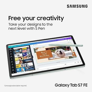 Samsung Galaxy Tab S7 FE 12.4 Inch Wi-Fi Android Tablet 128GB / Silver