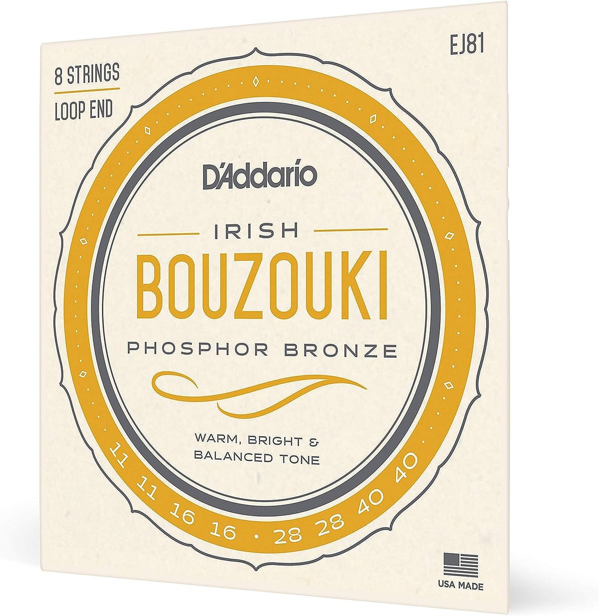 D'Addario EJ81 الأيرلندية بوزوكي سلاسل الأيرلندية بوزوكي