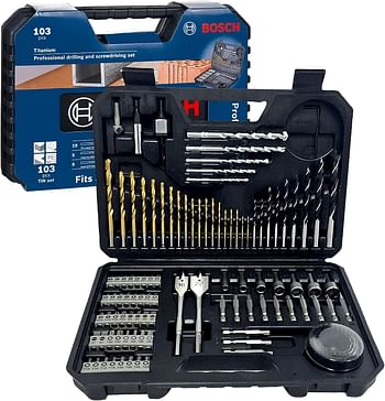 Bosch 2608594070 Mixed Accessory Set 103 Piece - Black