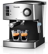 Saachi Espresso Machine With 15 Bar Automatic Steam Pressure Pump NL-COF-7055