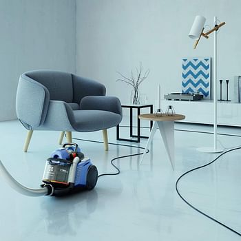 Electrolux Silent Performer Cyclonic Vacuum Cleaner, Blue, 2 Liters, 2000 Watts,Corded, Bagless, Zspc 2000, 2724336914692