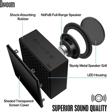 Divoom Aurabox Lifestyle Bluetooth Speaker wireless - Black